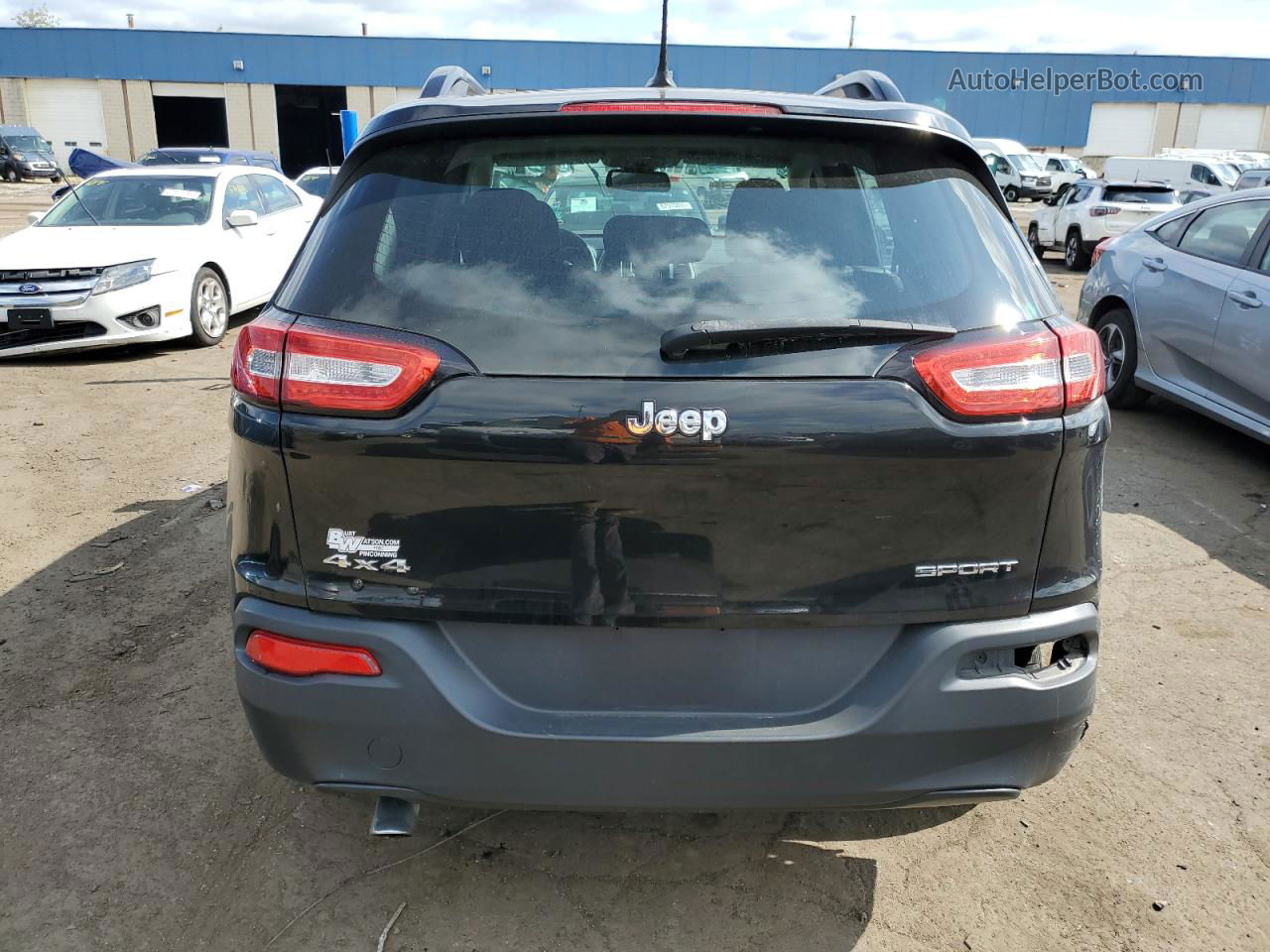 2015 Jeep Cherokee Sport Black vin: 1C4PJMAB7FW588794