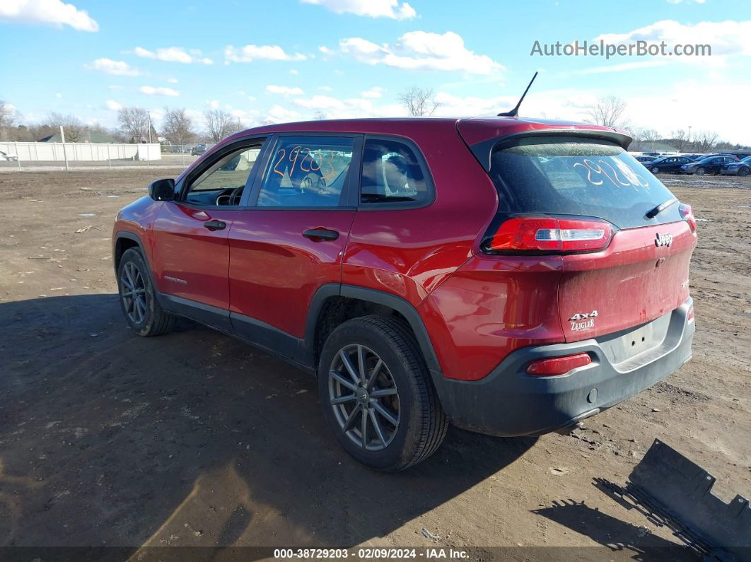 2015 Jeep Cherokee Sport Red vin: 1C4PJMAB7FW712837