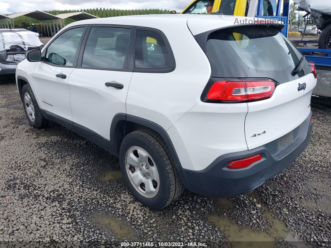 2016 Jeep Cherokee Sport Белый vin: 1C4PJMAB7GW162881