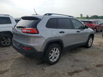 2016 Jeep Cherokee Sport Silver vin: 1C4PJMAB7GW286388