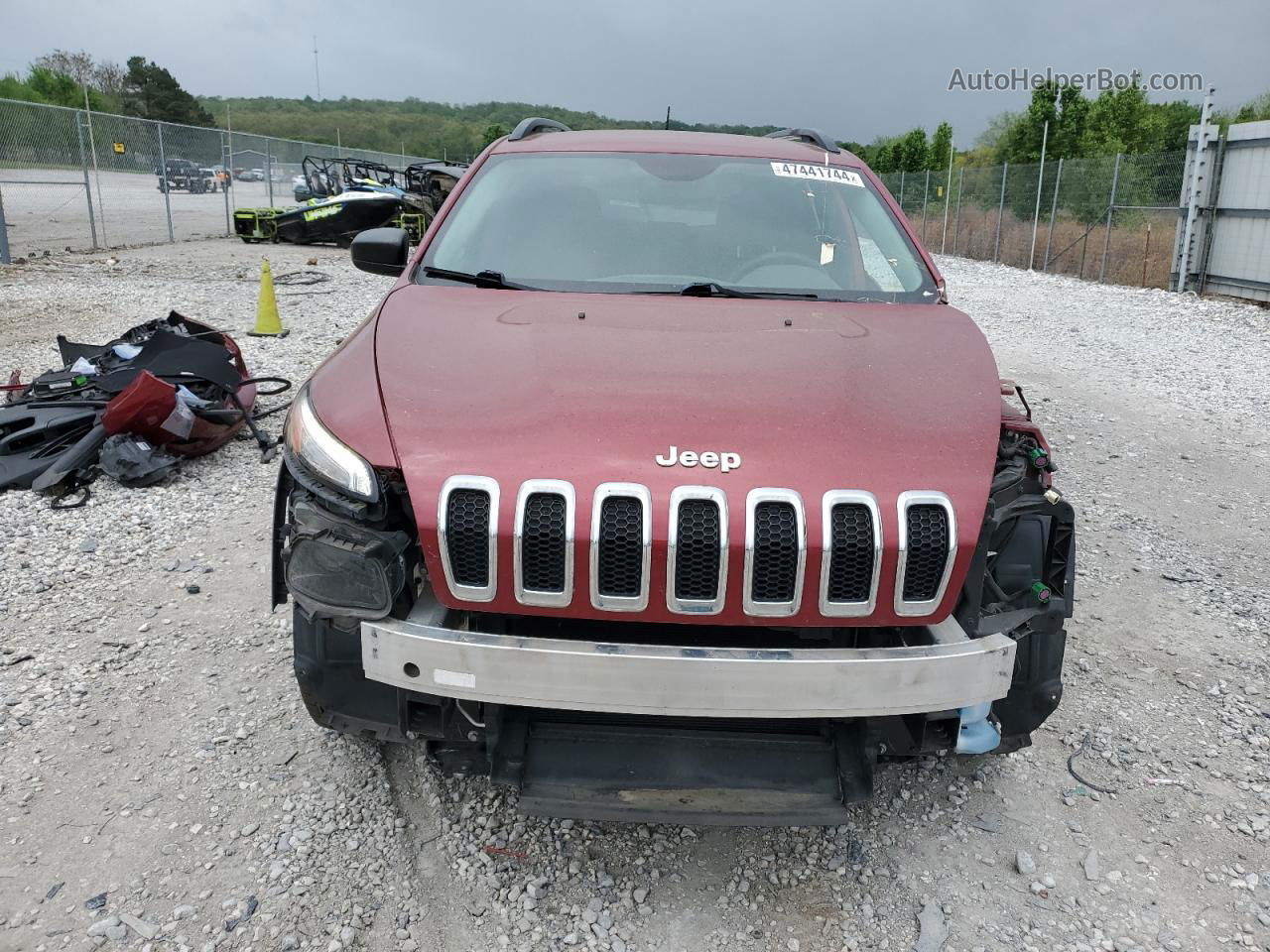 2016 Jeep Cherokee Sport Red vin: 1C4PJMAB9GW235636