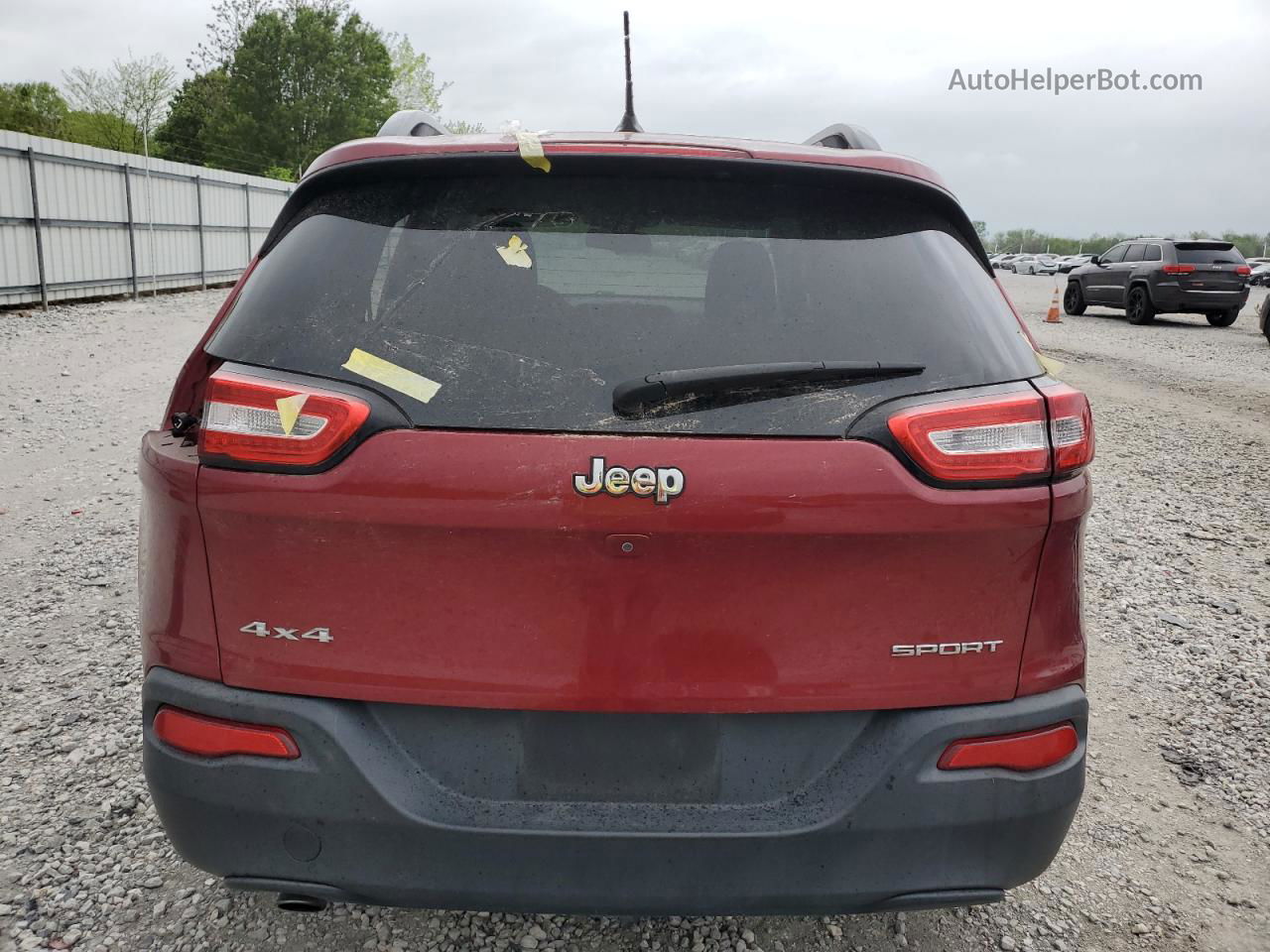 2016 Jeep Cherokee Sport Red vin: 1C4PJMAB9GW235636