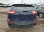 2014 Jeep Cherokee Sport Blue vin: 1C4PJMABXEW216879