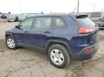 2014 Jeep Cherokee Sport Blue vin: 1C4PJMABXEW216879