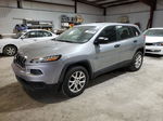 2014 Jeep Cherokee Sport Silver vin: 1C4PJMABXEW219653