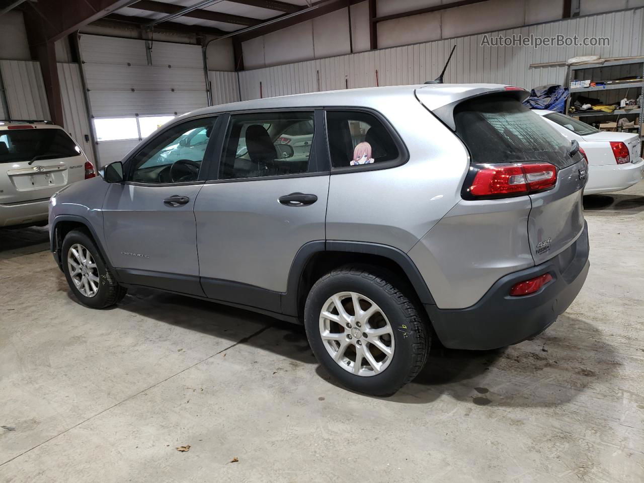 2014 Jeep Cherokee Sport Silver vin: 1C4PJMABXEW219653