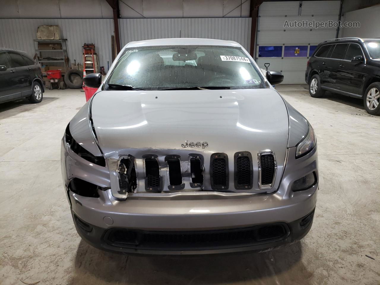 2014 Jeep Cherokee Sport Silver vin: 1C4PJMABXEW219653