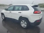 2015 Jeep Cherokee Sport White vin: 1C4PJMABXFW540531