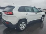 2015 Jeep Cherokee Sport White vin: 1C4PJMABXFW540531