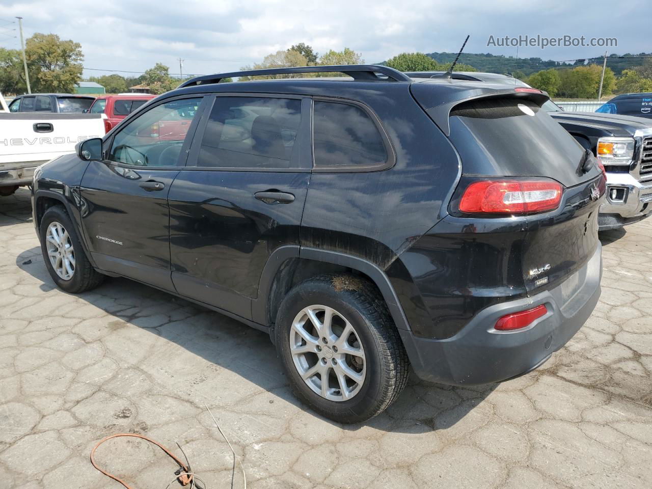 2016 Jeep Cherokee Sport Black vin: 1C4PJMABXGW205187