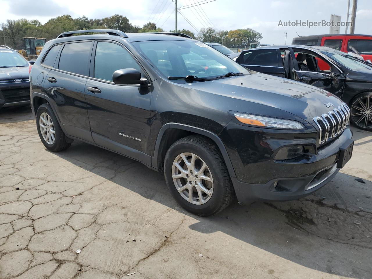 2016 Jeep Cherokee Sport Black vin: 1C4PJMABXGW205187