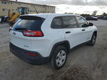 2016 Jeep Cherokee Sport White vin: 1C4PJMABXGW235466