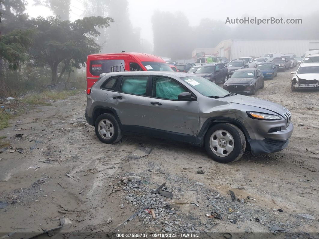 2016 Jeep Cherokee Sport Серый vin: 1C4PJMABXGW238853