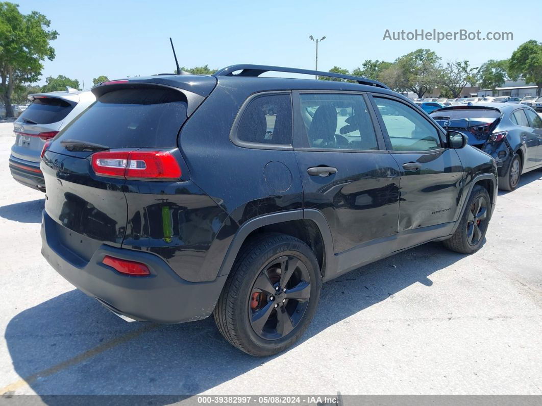 2016 Jeep Cherokee Sport Black vin: 1C4PJMAS0GW377325