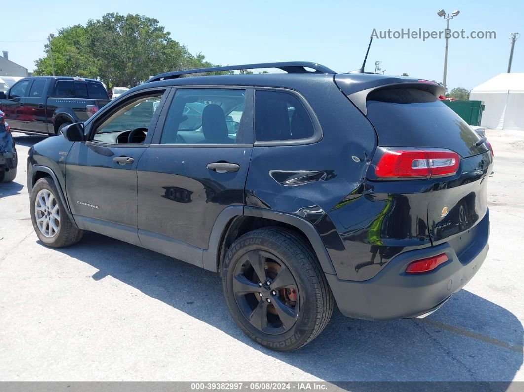 2016 Jeep Cherokee Sport Black vin: 1C4PJMAS0GW377325