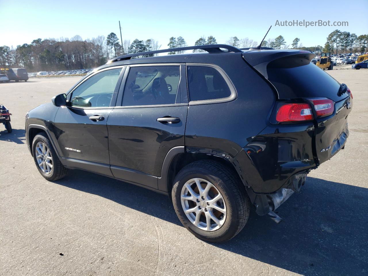 2016 Jeep Cherokee Sport Black vin: 1C4PJMAS4GW269001