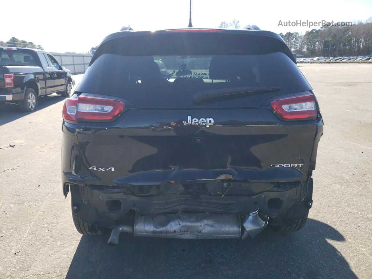 2016 Jeep Cherokee Sport Black vin: 1C4PJMAS4GW269001