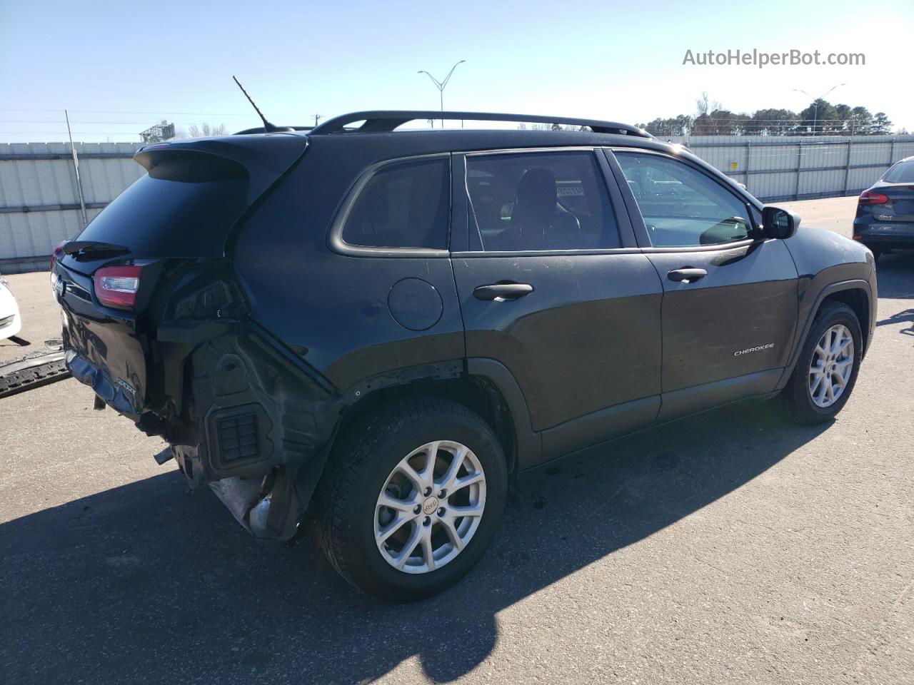 2016 Jeep Cherokee Sport Black vin: 1C4PJMAS4GW269001