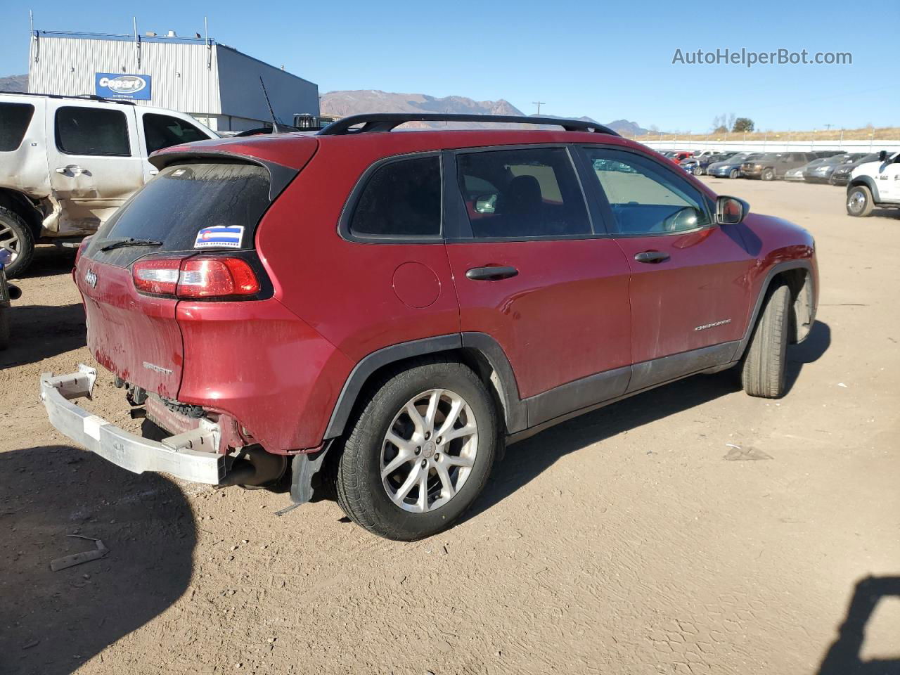 2016 Jeep Cherokee Sport Red vin: 1C4PJMAS6GW268626