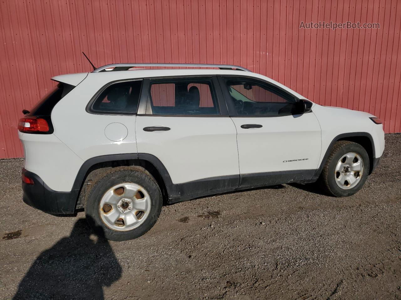 2014 Jeep Cherokee Sport White vin: 1C4PJMAS7EW272570