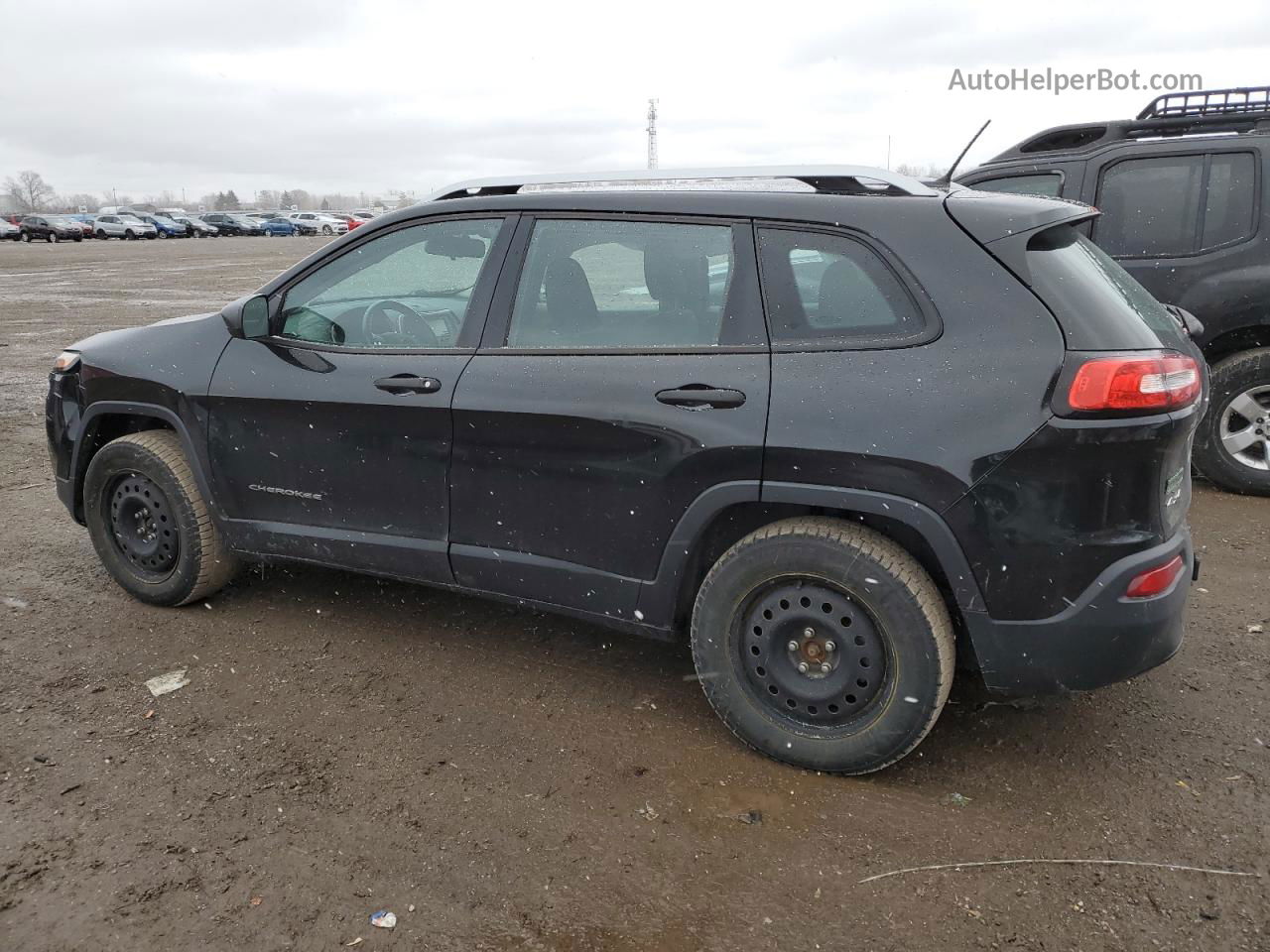 2014 Jeep Cherokee Sport Black vin: 1C4PJMAS7EW322206