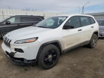 2014 Jeep Cherokee Sport White vin: 1C4PJMAS8EW115839