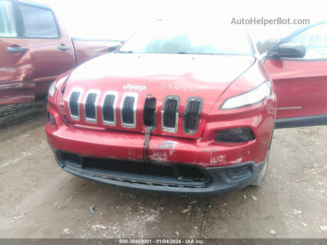 2016 Jeep Cherokee Sport Red vin: 1C4PJMAS9GW209294