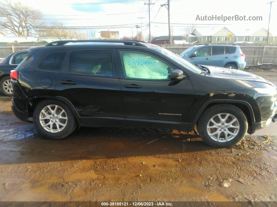 2016 Jeep Cherokee Sport Black vin: 1C4PJMAS9GW277000