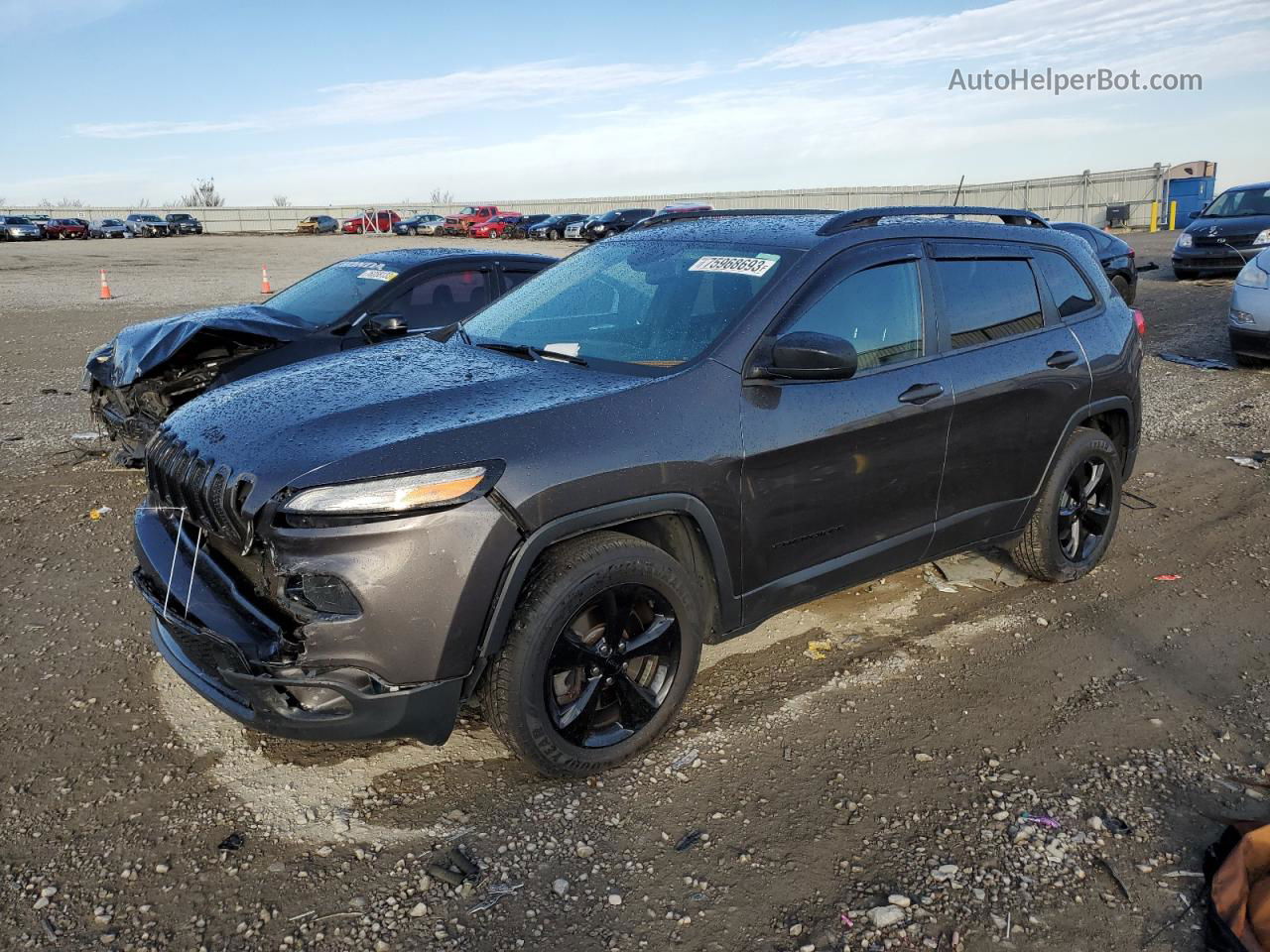 2016 Jeep Cherokee Sport Gray vin: 1C4PJMAS9GW316989