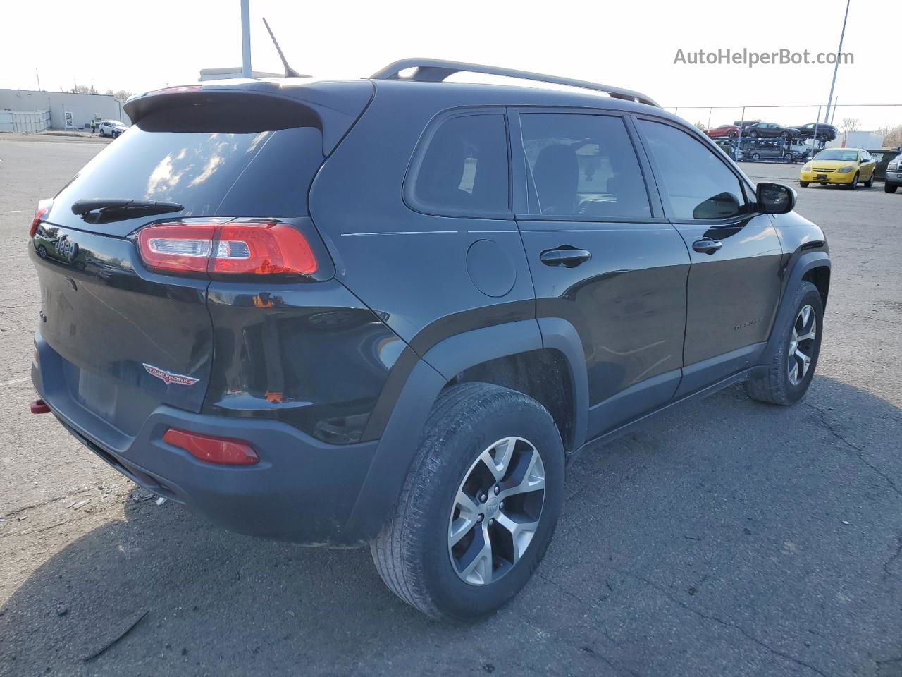 2014 Jeep Cherokee Trailhawk Black vin: 1C4PJMBB2EW187375