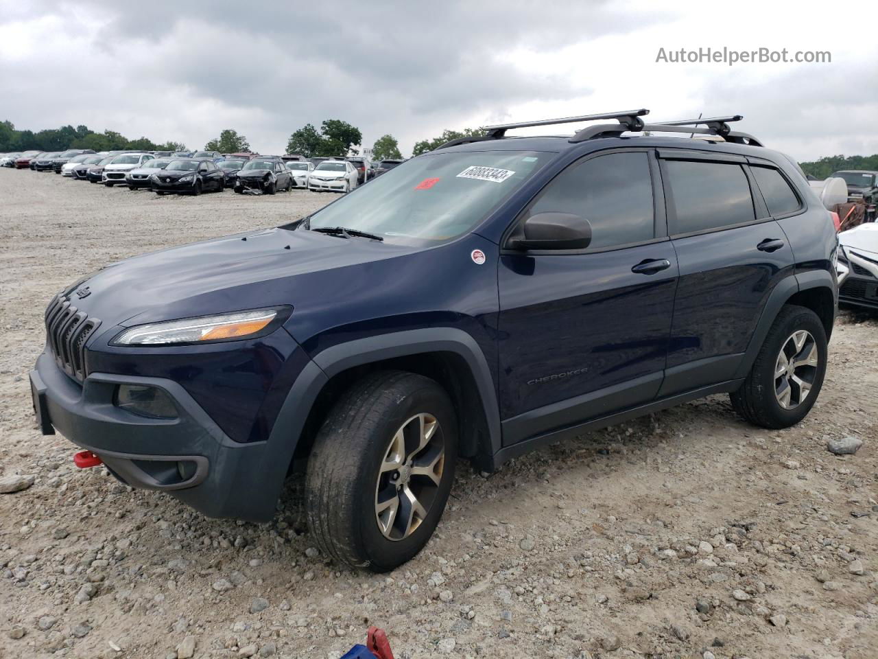 2015 Jeep Cherokee Trailhawk Blue vin: 1C4PJMBB2FW595375