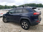 2015 Jeep Cherokee Trailhawk Синий vin: 1C4PJMBB2FW595375