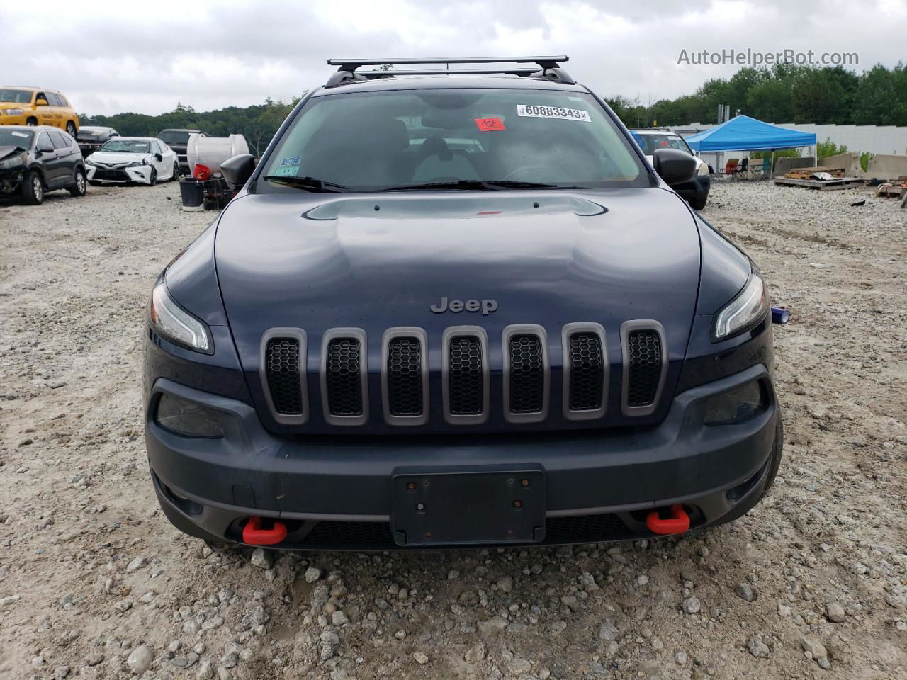 2015 Jeep Cherokee Trailhawk Blue vin: 1C4PJMBB2FW595375