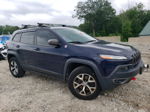 2015 Jeep Cherokee Trailhawk Синий vin: 1C4PJMBB2FW595375