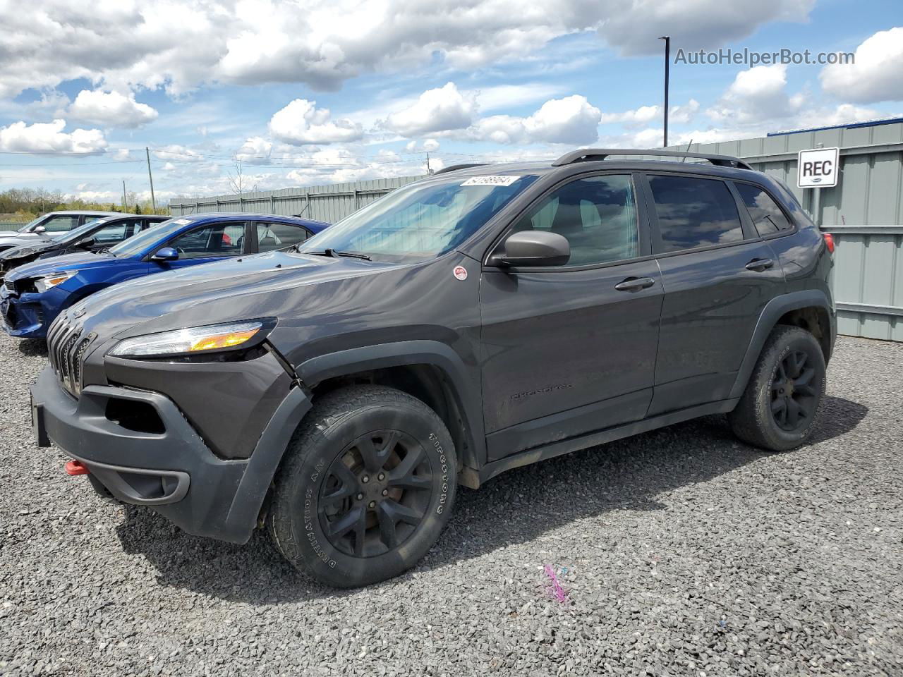 2015 Jeep Cherokee Trailhawk Угольный vin: 1C4PJMBB5FW591854