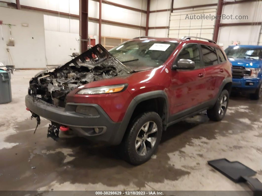 2016 Jeep Cherokee Trailhawk Красный vin: 1C4PJMBB6GW353884