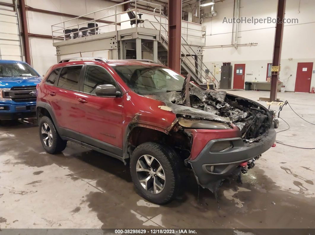 2016 Jeep Cherokee Trailhawk Красный vin: 1C4PJMBB6GW353884