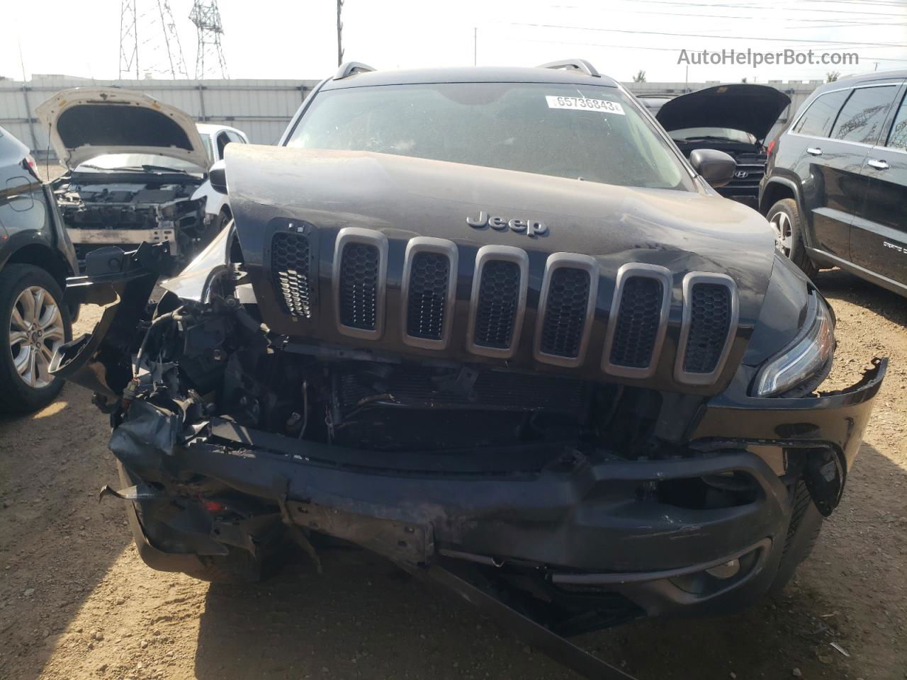 2015 Jeep Cherokee Trailhawk Черный vin: 1C4PJMBB7FW779159