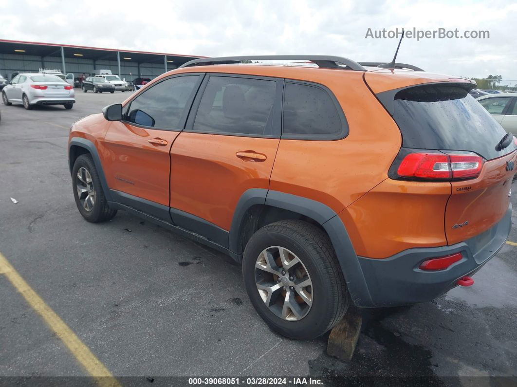 2016 Jeep Cherokee Trailhawk Orange vin: 1C4PJMBB8GW277701