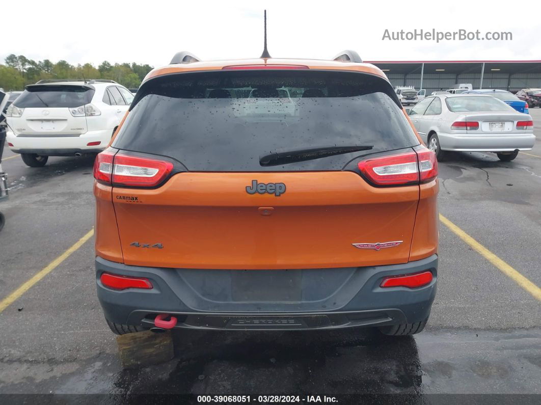 2016 Jeep Cherokee Trailhawk Orange vin: 1C4PJMBB8GW277701