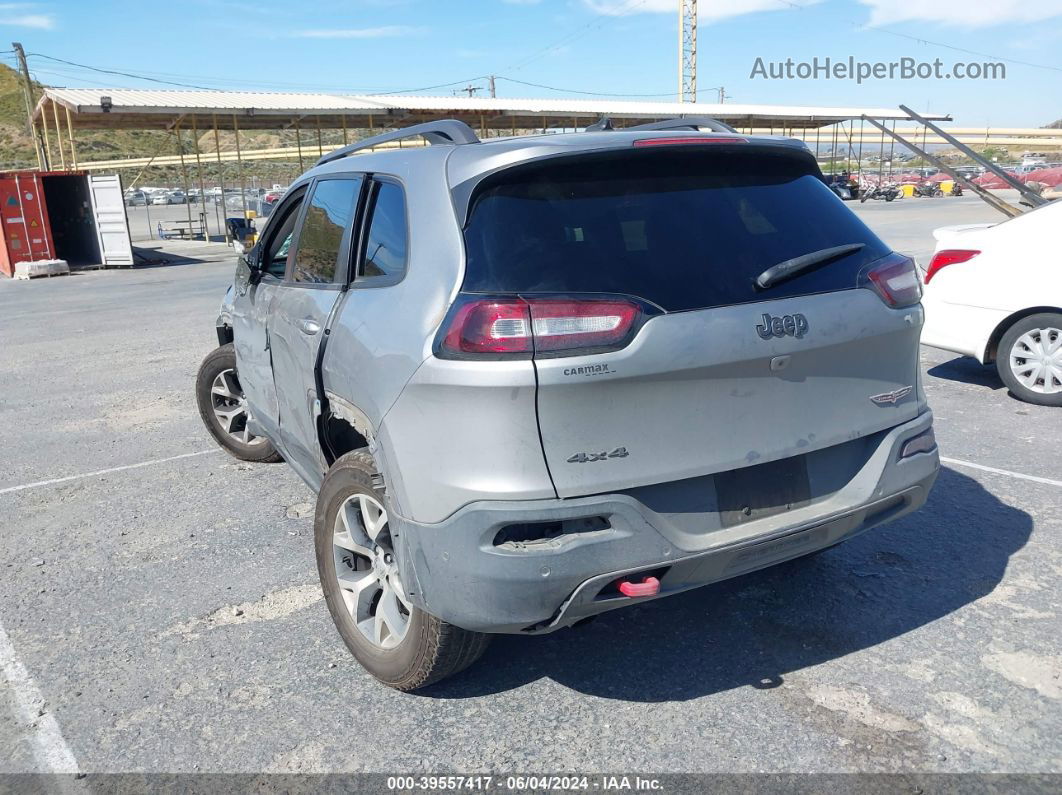 2015 Jeep Cherokee Trailhawk Gray vin: 1C4PJMBB9FW615623