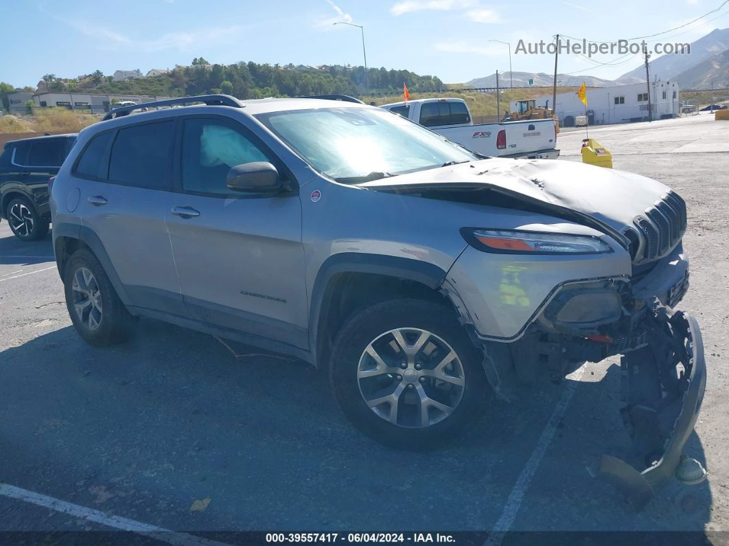 2015 Jeep Cherokee Trailhawk Gray vin: 1C4PJMBB9FW615623