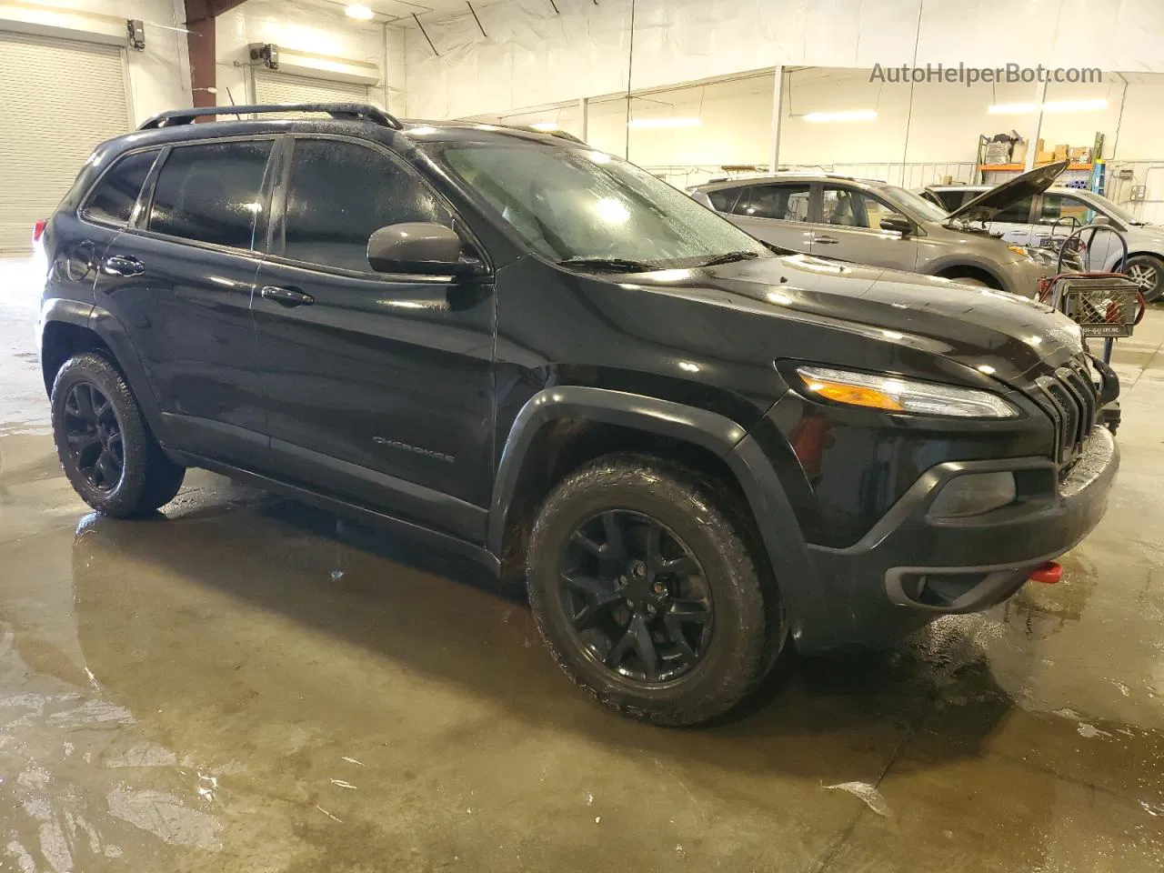 2015 Jeep Cherokee Trailhawk Black vin: 1C4PJMBB9FW615895