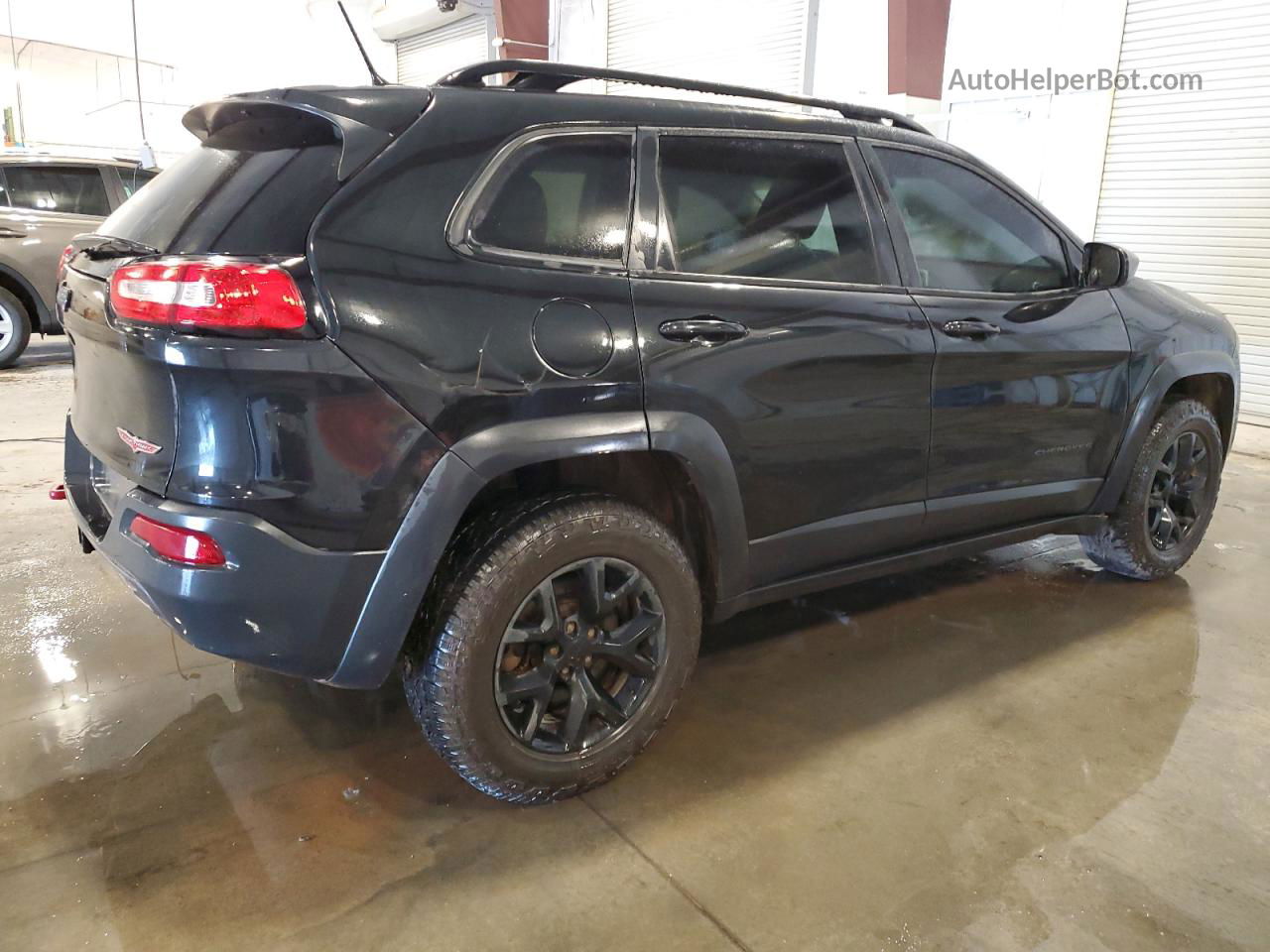 2015 Jeep Cherokee Trailhawk Black vin: 1C4PJMBB9FW615895