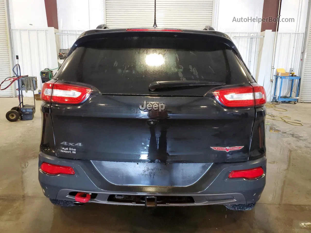 2015 Jeep Cherokee Trailhawk Black vin: 1C4PJMBB9FW615895