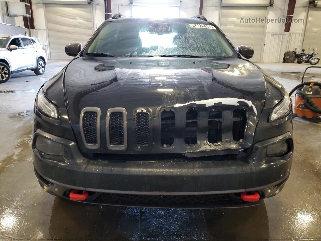 2015 Jeep Cherokee Trailhawk Black vin: 1C4PJMBB9FW615895