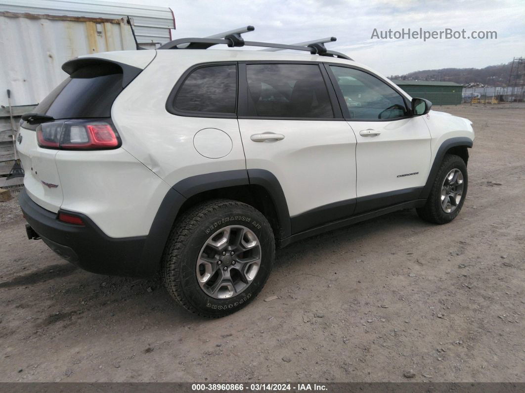 2019 Jeep Cherokee Trailhawk 4x4 White vin: 1C4PJMBN1KD261371