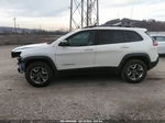 2019 Jeep Cherokee Trailhawk 4x4 White vin: 1C4PJMBN1KD261371