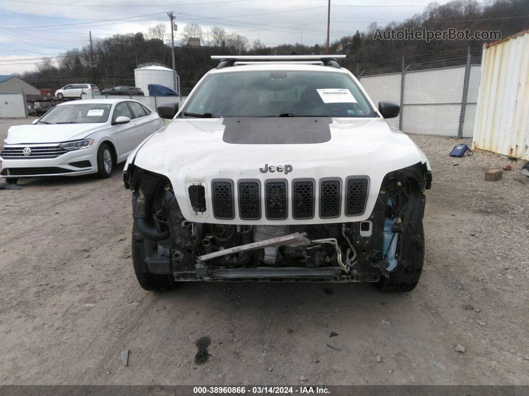 2019 Jeep Cherokee Trailhawk 4x4 White vin: 1C4PJMBN1KD261371