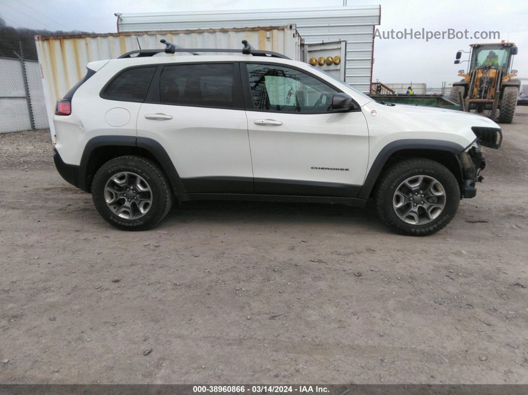 2019 Jeep Cherokee Trailhawk 4x4 White vin: 1C4PJMBN1KD261371